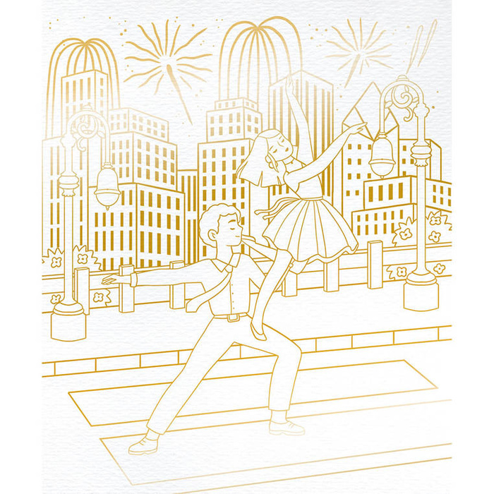 Zestaw kreatywny Złote kontury Tancerki Janod J07964