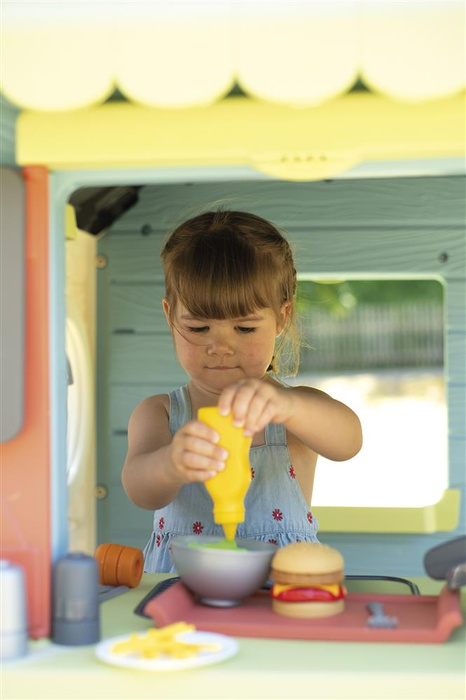 Domek Szefa Kuchni Smoby 810407 z przyborami i akcesoriami kuchennymi do kreatywnej zabawy dla dzieci