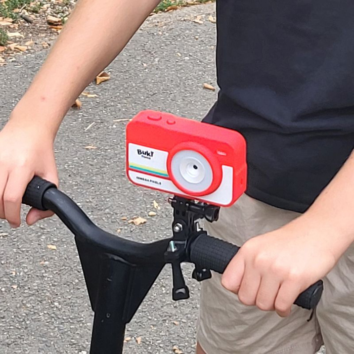 Aparat 2w1 Kamera na rower i kask Autofokus Zoom 16x kolorowy wyświetlacz CamPro Buki PV010