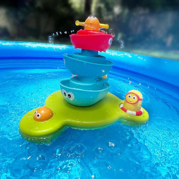 Wodna Fontanna z kolorowymi łódeczkami Yookidoo 40115 interaktywna Zabawka do kąpieli dla dzieci