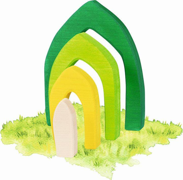 Układanka dopasowywanka Cztery Pory Roku 58471-goki, klocki drewniane