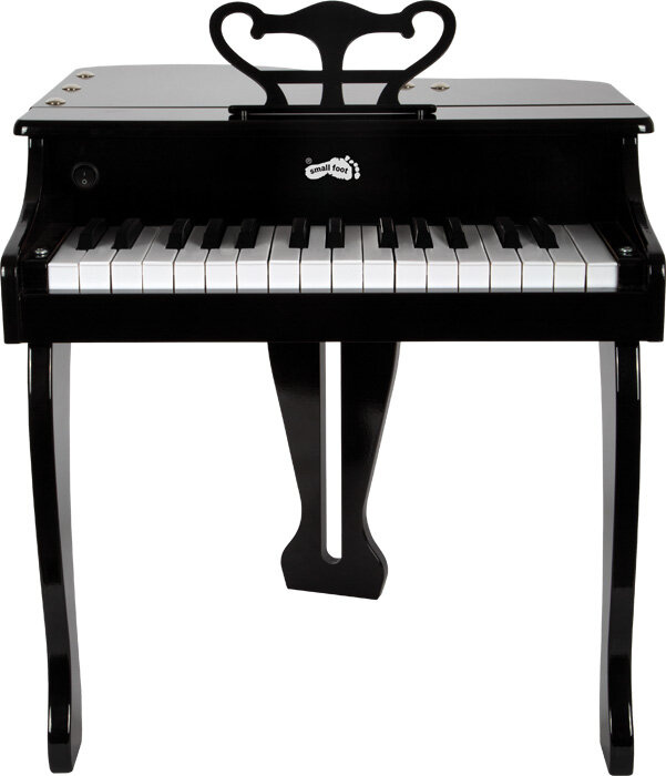 Klasyczny fortepian dla dzieci z akcesoriami i otwieraną pokrywą Small Foot 12622 instrumenty muzyczne