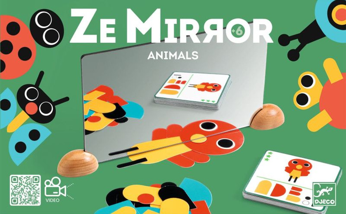 Zestaw edukacyjny Odbicie lustrzane Ze Mirror Animals Djeco DJ06483 Gry edukacyjne dla dzieci
