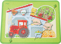 Nawlekanka-sznurowanka Farma HB305289-Haba, zabawki motoryczne dla dzieci