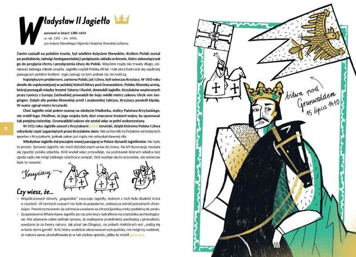 Poczet Królów i Książąt Polskich - książka w sztywnej oprawie, ZT1605-Zuzu Toys, edukacja i historia