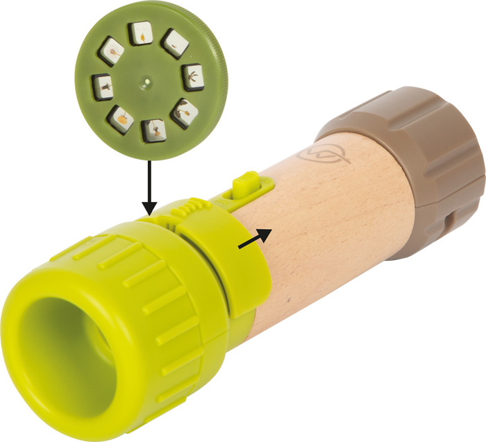 Latarka z projektorem 2w1 Odkrywca świata Small Foot