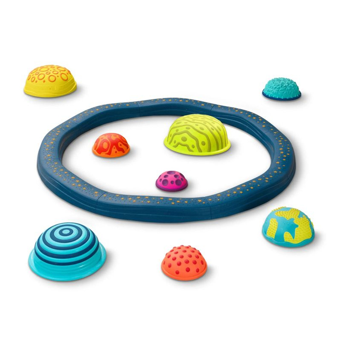 Kombinacyjna ścieżka sensoryczna dla dzieci z planetami 16 modułów Planet Hopper B.Toys BX2494Z