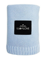 Duży koc bambusowy Baby blue LL3097-Lullalove, kocyki dla dzieci