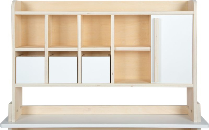 Sklepik drewniany dla dzieci stragan z szufladami i przesuwanymi drzwiami Small Foot 12683