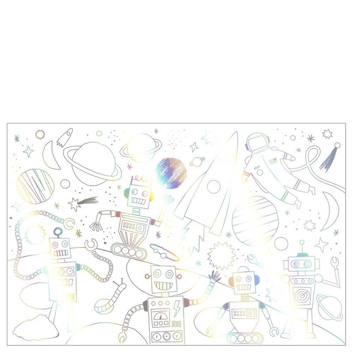 Plakaty-kolorowanki Kosmos M206587-Meri Meri, zabawki plastyczne