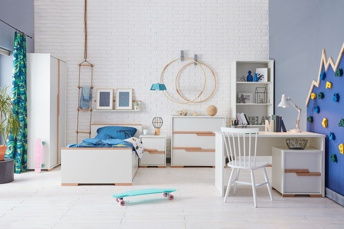 Białe biurko Pinio Snap