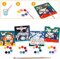 Kolorowe Zwierzęta - kolorowanka z farbami DJ09658-Djeco, kolorowanki dla dzieci 