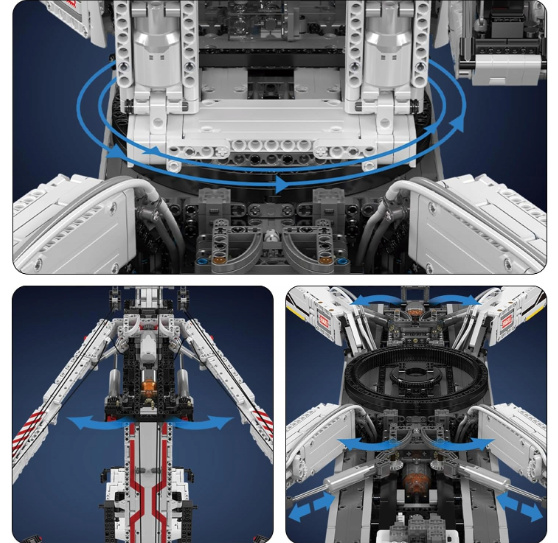 Klocki Mould King 17007 zdalnie sterowany Dźwig budowlany 8506 elementów Ultimate Liebherr LTM 11200