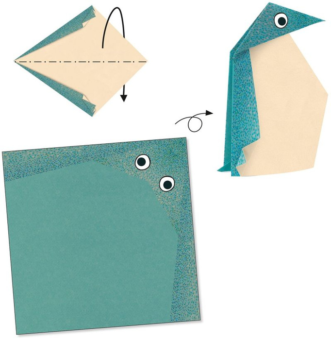 Zestaw origami dla dzieci zwierzęta polarne Djeco DJ08777