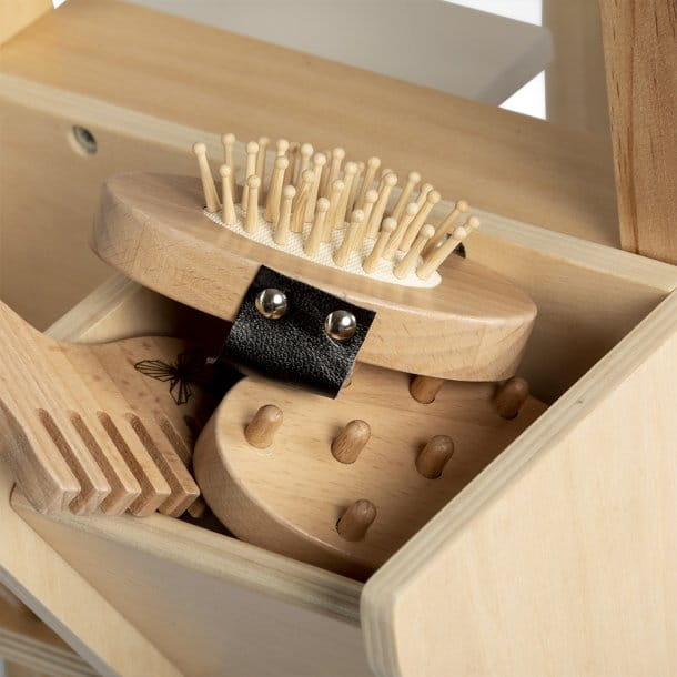 Zestaw do pielęgnacji konia 8 elementów akcesoria do Hobby Horse Astrup 84229