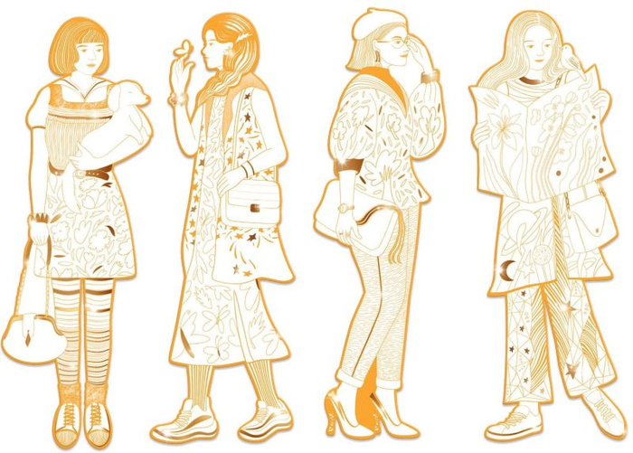 Kolorowanki elegantki Scout DJ09549 zestaw postaci do kolorowania