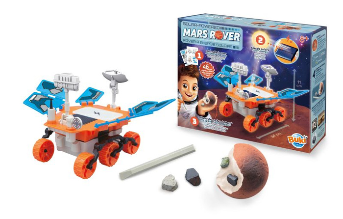 Łazik marsjański zasilany energią słoneczną model do złożenia i zabawy Buki 2175
