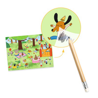 Zestaw artystyczny z kalkomanią Impreza Djeco DJ09355