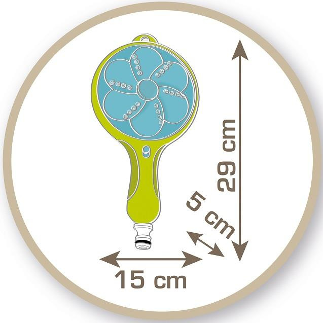 Zraszacz ogrodowy do domku Smoby 810914 z mocowaniem i dwoma trybami puszczania wody