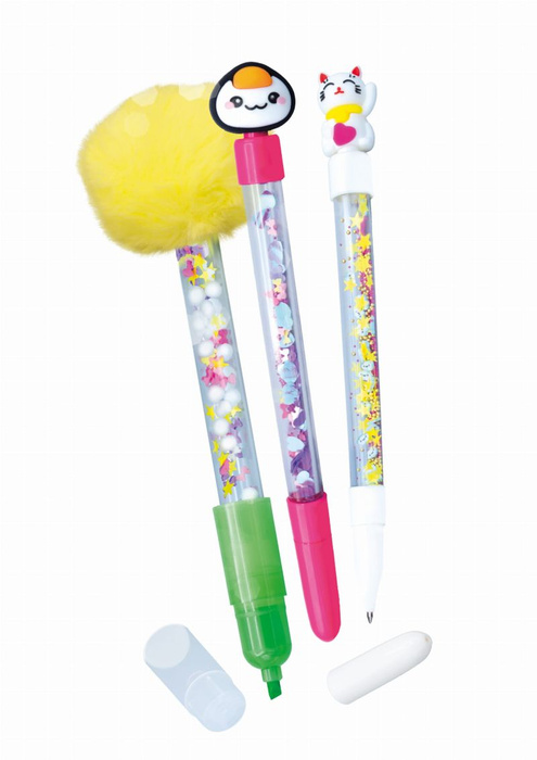 Zestaw diy dla dzieci długopisy i mazak Kawaii Buki FK008