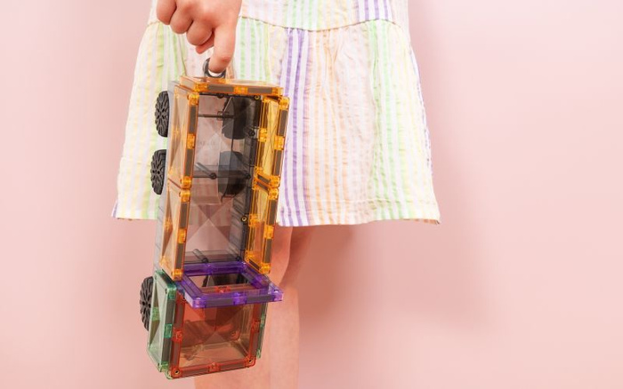 Klocki magnetyczne Pastel Transport Pack 50 el. Connetix P00050-TR