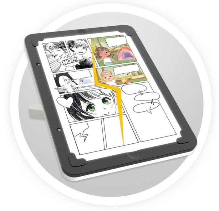 Tablet dla dzieci 3w1 z podświetleniem Buki 5432 odrysowywanie komiks flipbook