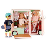 Kamper kempingowy z wyposażeniem dla lalek 55 elementów Country Cruising Camper Set Our Generation BD35163Z