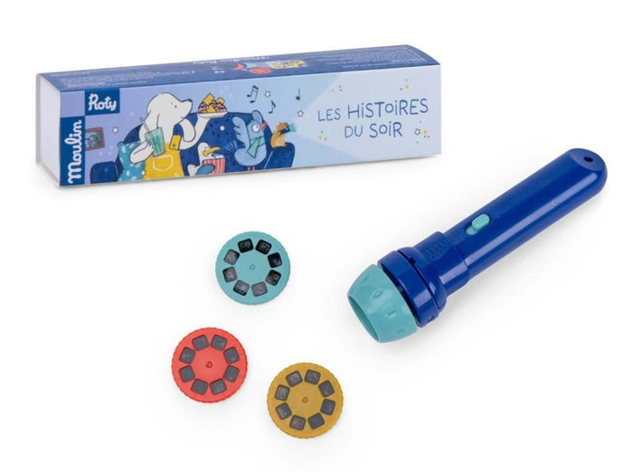 Latarka projektor Puce & Pilou Moulin Roty 684047 zabawy w teatrzyk