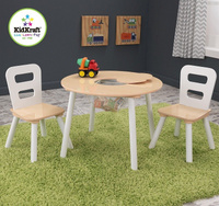 Biały stolik dla dzieci i dwa krzesełka, KidKraft - meble do pokoju dziecięcego