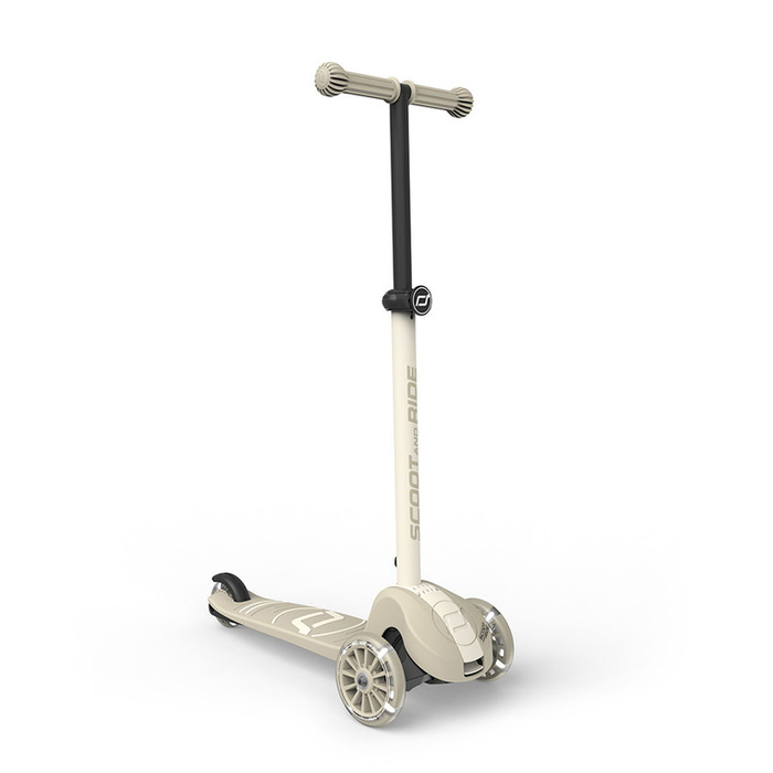 SCOOTANDRIDE Highwaykick 3S Hulajnoga z systemem sterowania 2w1 i kółkami LED składana 3+ Ash