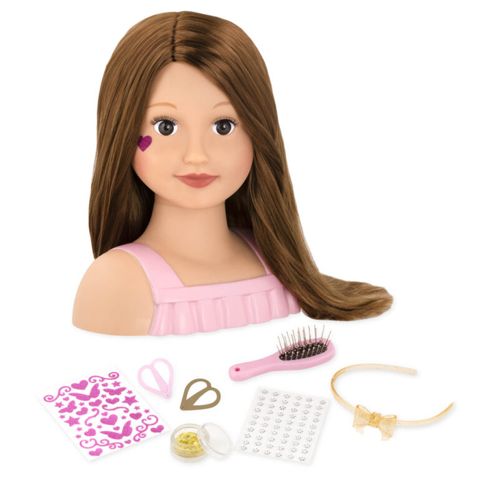 OUTELT Głowa lalki do czesania Talia doll face Our Generation BD31167EZC