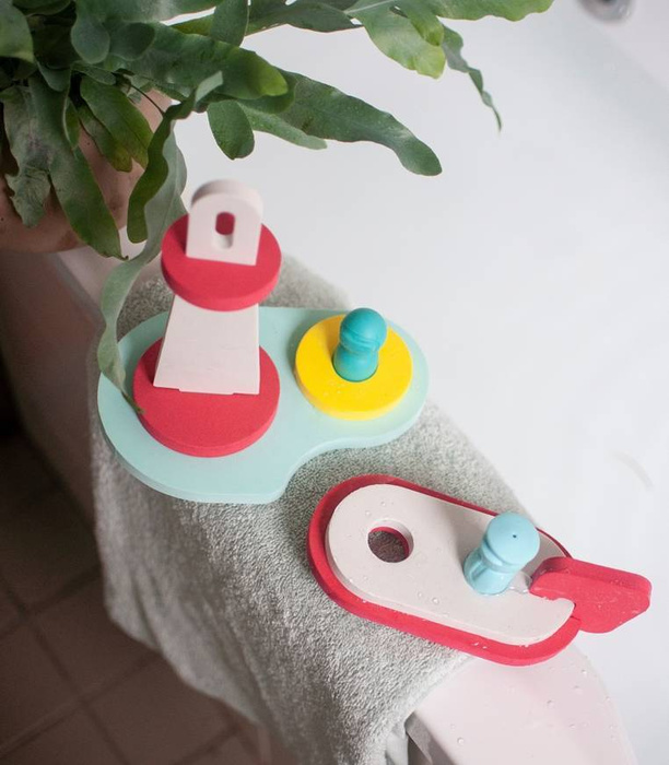 Piankowe puzzle do kąpieli 3D Quutopia Na ratunek 172109-Quut, zabawki do kąpieli