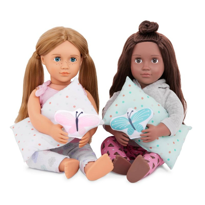 Łóżko piętrowe dla lalek Pościel z motylkami Dreams for Two Our Generation BD35378Z