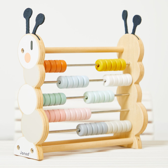 Drewniane liczydło Gąsienica Sweet Cocoon Janod J04014 Liczydła dla dzieci