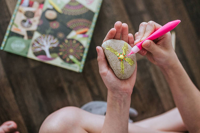 Zestaw kreatywny Malowanie kropkami Dots painting I love creativity Janod J07736