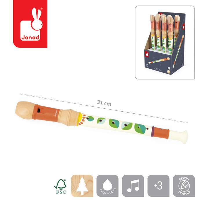 Drewniany flet Gioia Janod J07664 Instrumenty muzyczne dla dzieci