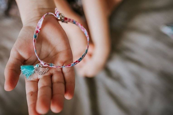 Zestaw kreatywny do tworzenia biżuterii Wstążeczki J07928-Janod, biżuteria dla dzieci