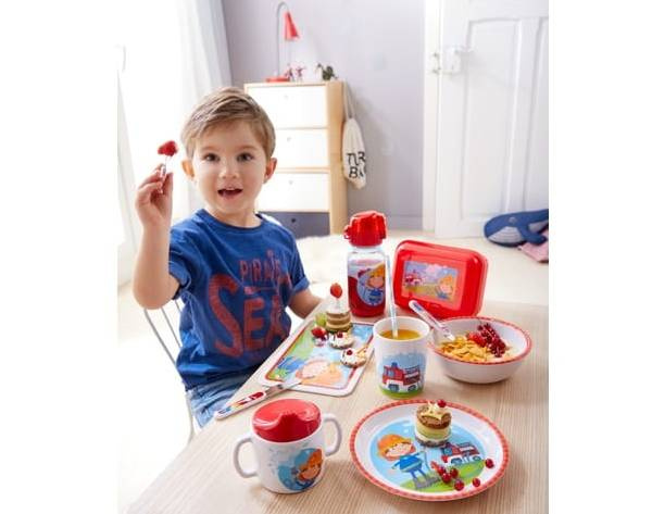 Kubeczek z dziubkiem Straż pożarna HB303689-Haba, naczynia i akcesoria