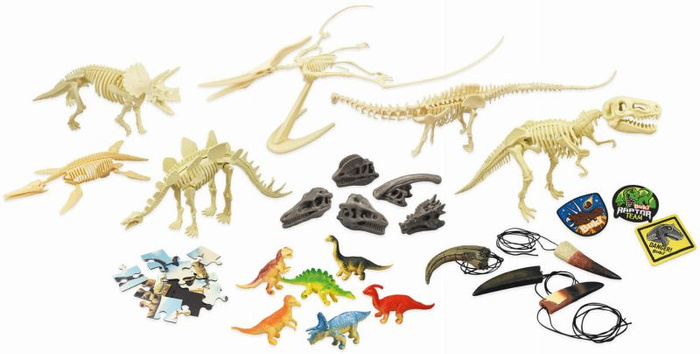 Pudełko 25 niespodzianek z dinozaurami Buki 2135 – zabawa i nauka