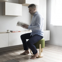 Pufa okrągła Kivak siedzisko służące do aktywnego siedzenia 110254 Pilch