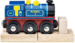 Drewniany pociąg parowóz Bluebell Bigjigs Rail BJT423 kolejki dla dzieci