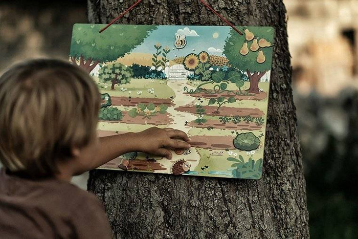 Magnetyczna układanka Mój magiczny ogród 3-6 lat, Janod J05463