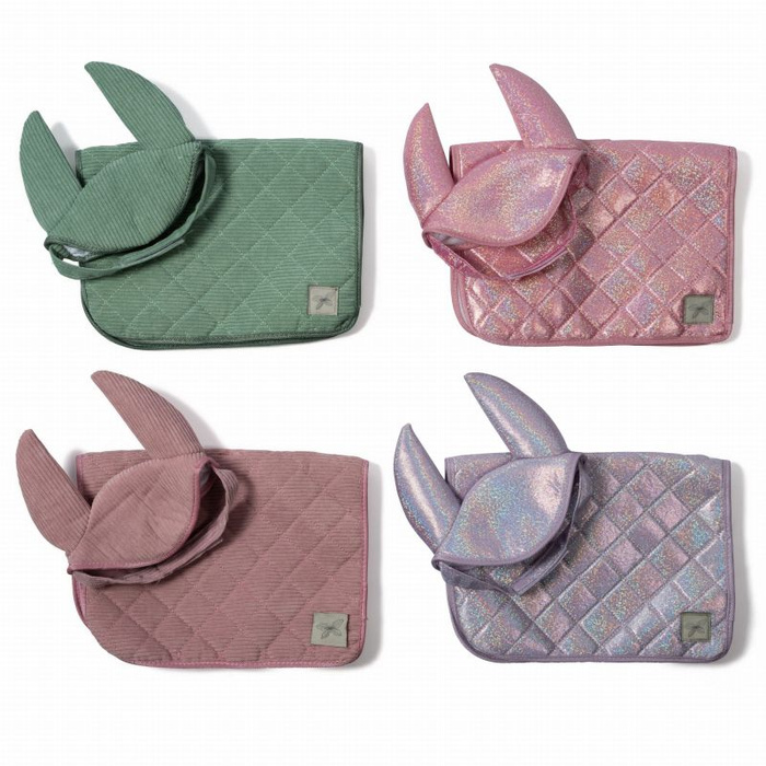 Podkładka pod siodło i bonetka fioletowe akcesoria do Hobby Horse Astrup 84371