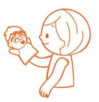 Lalki na rękę emocje na twarzy K's Kids Training2s 