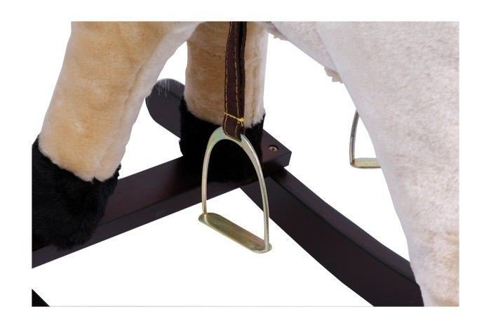 Konik na biegunach z miękkiego pluszu z dźwiękiem, small foot design