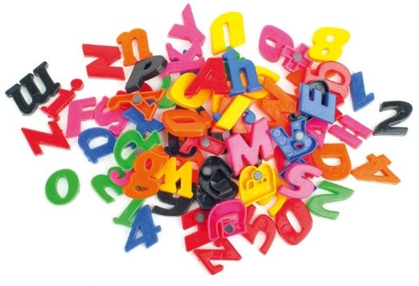 Tablica magnetyczna Kolorowe literki, 244281-Tablice edukacyjne dla dzieci