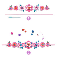 Zestaw kreatywny dla dzieci 4 bransoletki przyjaźni Zrób to sam Djeco DJ07938