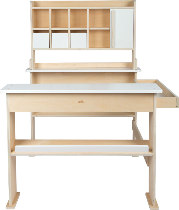 Sklepik drewniany dla dzieci stragan z szufladami i przesuwanymi drzwiami Small Foot 12683