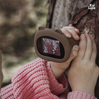 Mikroskop dla dzieci KidLupe kieszonkowy z ekranem LCD brązowy Kidinex