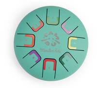 Bębenek językowy zielony Dans La Jungle Moulin Roty 668429 instrumenty dla dzieci